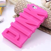 Pink Silicone Phone Case for iphone 5/5s/se/6/6 plus