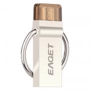 EAGET V90 OTG USB3.0 Flash Drive Encryption 16GB/32GB/64GB PenDrive Metal Stick