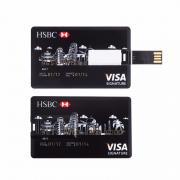 Credit Card USB Flash Drive 4GB 8GB 16GB 32GB 64GB Pendrive U Disk USB Stick with LOGO Customize Service